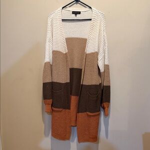 Almost Famous Multicolor Knit Cardigan